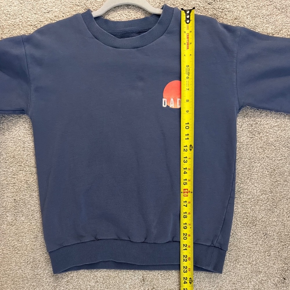 Dada Sport Equestrian Paris Blue Cotton Graphic Crewneck Sweatshirt Womens Xs View 3